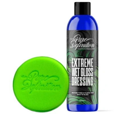 Image of Pure Definition Car Tyre Gel, Extreme Wet Look Finish, Dressing Cleans and Restores Plastic Trim, Cleaning Detailing Product