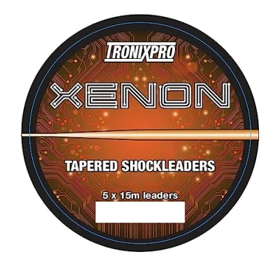 Image of Tronixpro Xenon Tapered Leaders, Clear, 0.35 0.70mm, 15lb 60lb, 5x15m