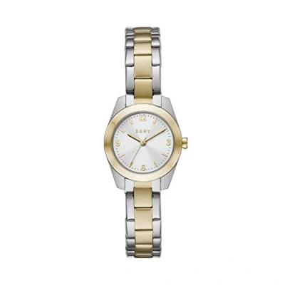 Image of DKNY Watch for Women Nolita, Three Hand movement, 26mm 2T Silver/Gold Stainless Steel case with a strap, NY2922