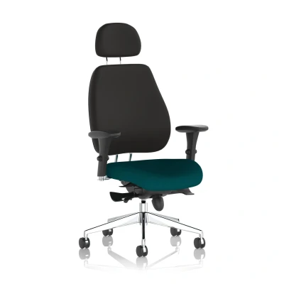 Image of Chiro Plus Bespoke Colour Seat Stevia Blue With Headrest