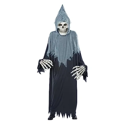 Image of California Costumes 01468ONE Towering Terror Reaper Adult Costume Character Sized, Solid, Multi, Default