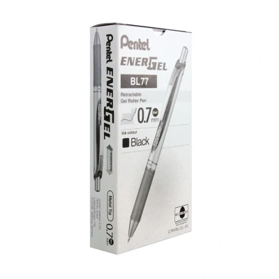 Image of Pentel gel pen BL77 EnerGel black, 0,7mm