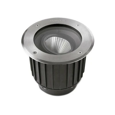 Image of Gea Outdoor LED Recessed Ground Uplight Stainless Steel Polished 22.3cm 2815lm 2700K IP67