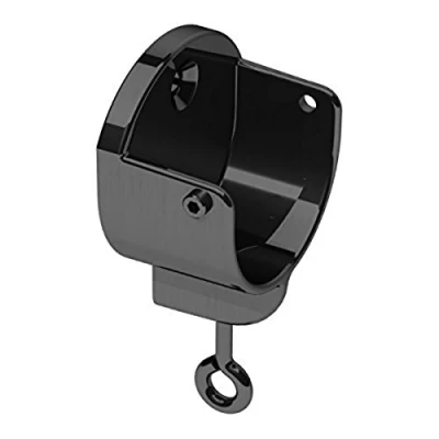 Image of Swish Generic 28mm Metal Curtain Pole Recess Bracket, Graphite