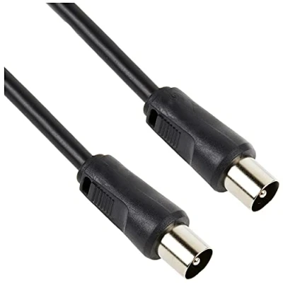 Image of Pro Signal JR9009/4M Black ROHS TV Aerial Lead, Coax Plug to Plug, 4m,