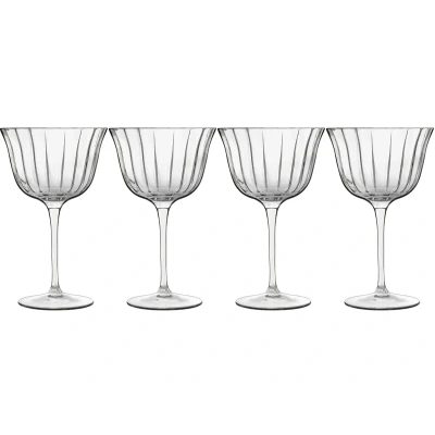 Image of Luigi Glass Bormioli Bach Retro Champagne/Sherbet 8.75oz, Set of 4, White
