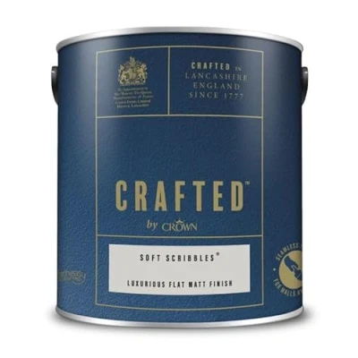 Image of Crafted by Crown Luxurious Flat Matt Emulsion, Soft Scribblers 2.5L
