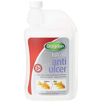 Image of Blagdon Anti Ulcer Treatment for Pond Fish, Effective, Unique Formulation, Treats Ulcers, Bacterial Gill Disease &amp; Dropsy, 1 Litre