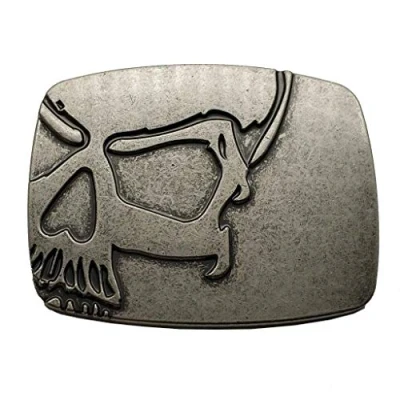 Image of Yone Xwest Vintage Skull Belt Buckle Cowboy Buckles