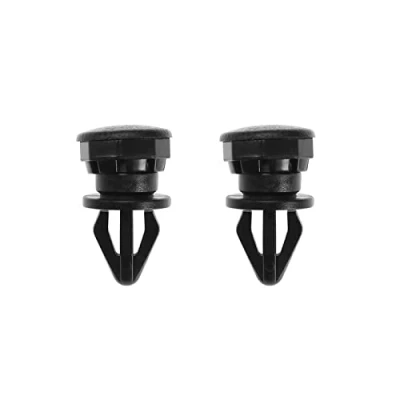 Image of YINETTECH 2 Sets Parcel Shelf Clips Replacement 799161KA2A Compatible with Nissan Juke 2010 2014 Rear Luggage Fastening Brackets Black