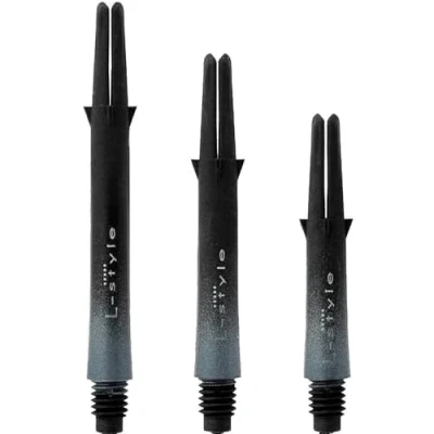 Image of LSTYLE Dart Shafts: L Shaft Carbon Two Tone Ombre Gradient Stems Silver 260 in Between Length