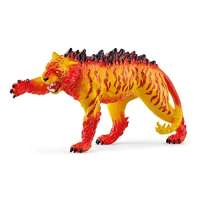 Image of schleich 70148 ELDRADOR CREATURES Lava Tiger Figurine for ages 7+