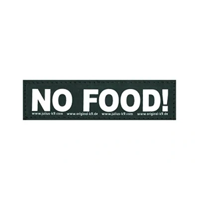 Image of Interchangeable Patches, 1 pair, NO FOOD!, Size: Large, Black