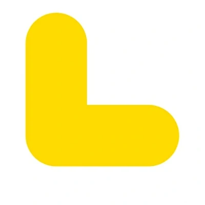 Image of &#039;L Symbol&#039; Floor Signal, Yellow, (200mm x 200mm) Pack of 10