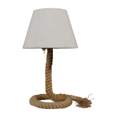 Image of Rope Table Lamp White 1xE27