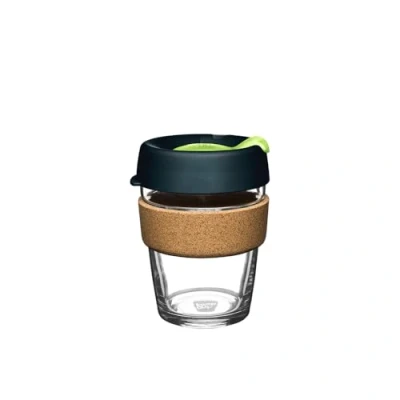 Image of KeepCup Reusable Coffee Cup Brew Tempered Glass and Natural Cork, M 12oz/340ml Deep