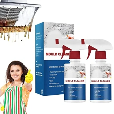 Image of Mildew Cleaner Foam, Spray,Fast &amp; Effective Spray &amp;Mildew Cleaner, Powerful Multi Purpose Foam Cleaner,Household Mould Remover for Tub,Wall,Bathroom (2PCS)