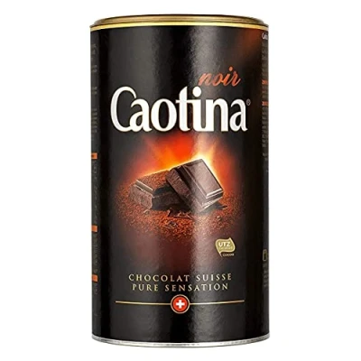 Image of Caotina Hot Dark Chocolate Powder 500G (Dark Chocolate) Black Cocoa Suitable for Baking And Drinking Authentic Swiss Drink imported by DFB