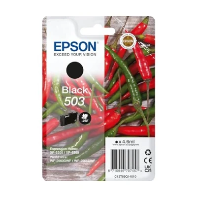 Image of Epson 503 Chillies, Genuine Black Ink Cartridge