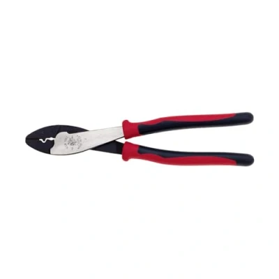 Image of Crimping and Cutting Tool, Tapered Nose for 10 to 22 AWG Solderless Terminals Connectors Klein Tools J1005