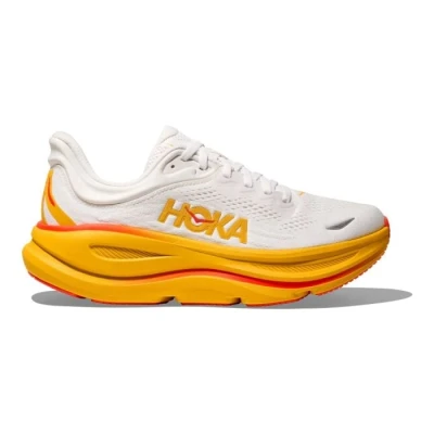 Image of Hoka Bondi 9 Running Shoes for Men Size 7.5 UK, White, Maximum Cushioning Comfort and Support