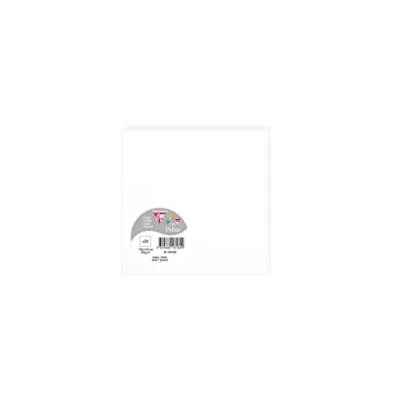 Image of Clairefontaine Ref 1816C Pollen Card (Pack of 25 Sheets) 135 x 135mm Sized, Acid Free, Inkjet &amp; Laser Compatible, Easy to Write On, 210gsm White