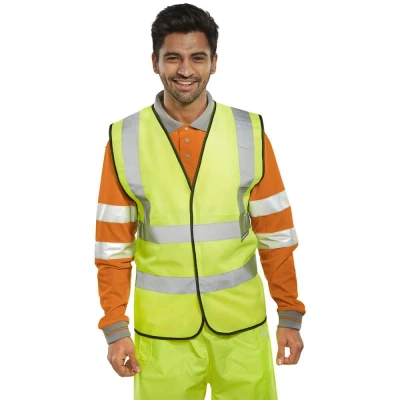 Image of Hi Viz Waistcoat Full App. G Saturn Yellow 5XL