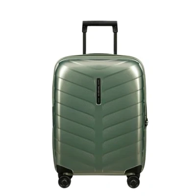 Image of Samsonite Attrix Spinner S, Expandable Carry On Luggage, 55 cm, 38/44 L, Green (Basil Green)