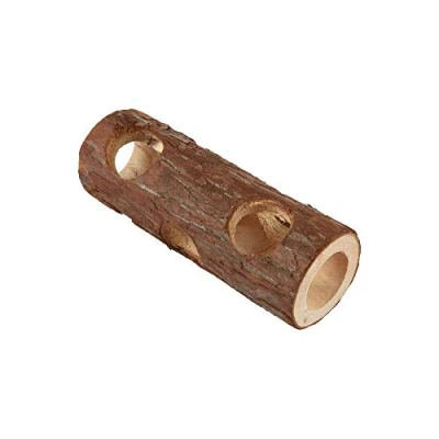 Image of Juliyeh Natural Wooden Animal Tunnel Hamster Chew Toys Pets Exercise for Rat Rabbit Mice Ferret Guinea Pig