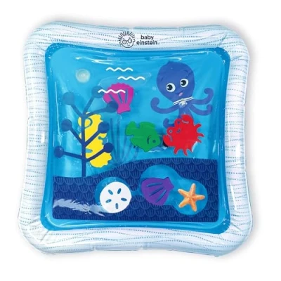 Image of Baby Einstein Tummy Time Water Play Mat, Activity Center and Sensory Toy for Babies Opus’S Ocean of Discovery, Newborn Up, Black (1er Pack)