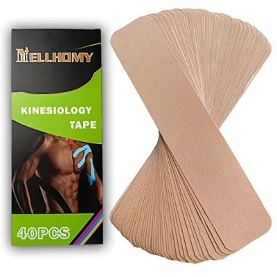 Image of Kinesiology Tape, Original Cotton Elastic Premium Athletic Tape Hypoallergenic and Waterproof K for Muscle Pain Relief Joint Support(Skin Color)