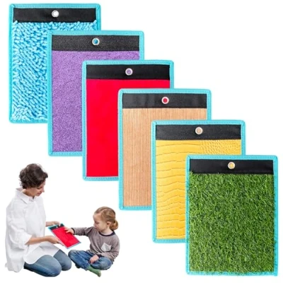 Image of Sensory Mats for Autistic Children Tiles Kids Rug Wall Panel Multi Exploration Different Textures Colors Room Equipment Tactile Play