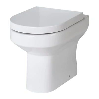 Image of Back Round To Wall Toilet Pan 410mm x 370mm 520mm