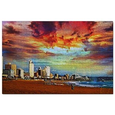 Image of South Africa Durban Jigsaw Puzzle for Adults 1000 Piece Wooden Travel Gift Souvenir