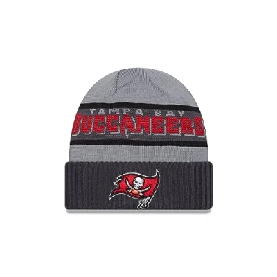 Image of New Era Tampa Bay Buccaneers NFL 2023 Sideline Tech Knit CW Gray Beanie One Size