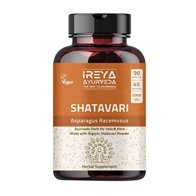 Image of Shatavari Capsules for Women (90 Capsules) Herbal Supplement Made with Organic Root Non GMO, Gluten Free, 1000mg, 90 Vegan Caps