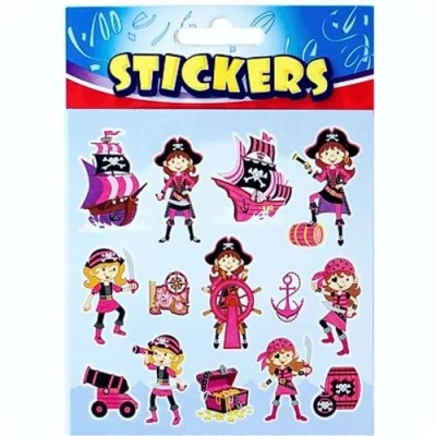 Image of Pink Pirate Sticker Strip (One supplied)