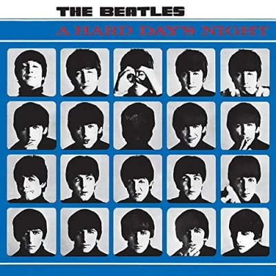 Image of Pyramid International The Beatles (A Hard Day&#039;s Night) Canvas Print 85 x 85cm, Wood, Multicolour, 1.3 cm