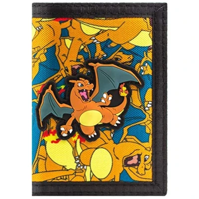 Image of Pokemon Charizard No.6 Fire Orange Wallet, Orange, One Size, Taille Unique, Size