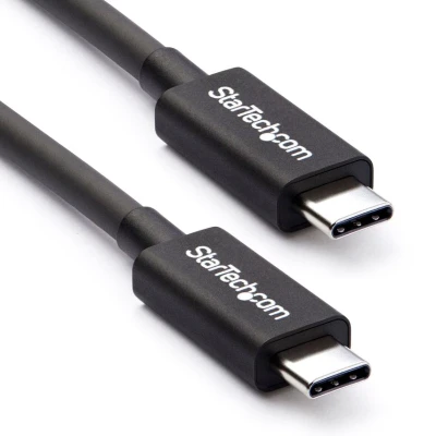 Image of StarTech.com 2m (6.6ft) Passive Thunderbolt 3 Cable, 20Gbps, 100W PD, 4K Video, Compatible with USB4/DP Alt Mode, 4, USB 3.2/Type C (TBLT3MM2M)