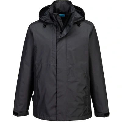Image of Portwest WX2 Eco Rain Jacket Metal Grey 3XL