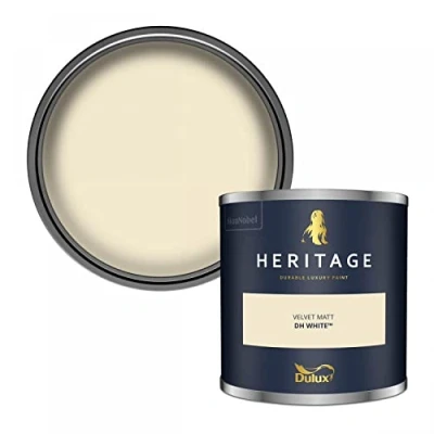 Image of Dulux Trade Heritage Velvet Matt Emulsion DH White (2.5 Litre)