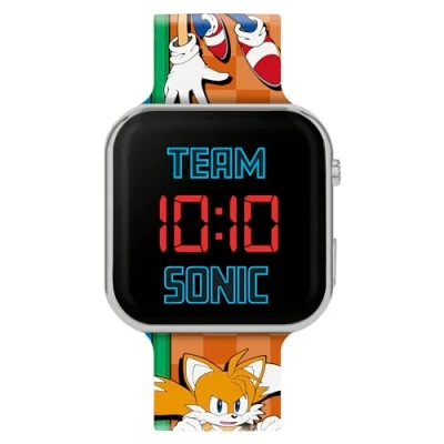 Image of Sonic The Hedgehog Kids LED Orange Strap Digital Watch SNC4322M
