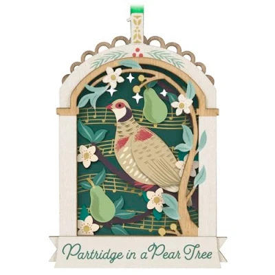 Image of Hallmark Keepsake Christmas Ornament 2024, Twelve Days of Papercraft, Gifts for Lovers