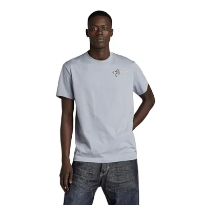 Image of G Star Men&#039;s Megaphone Graphic T Shirt, grey (dim D23898 336 3885), S