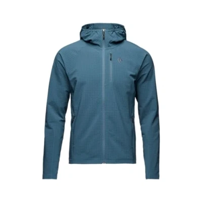 Image of BLACK DIAMOND Mens Coefficient Storm Full Zip Fleece Hoody Jacket, Creek Blue, X Large