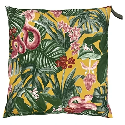 Image of furn. Medinilla Outdoor Polyester Filled Cushion, Mustard, 43 x 43cm
