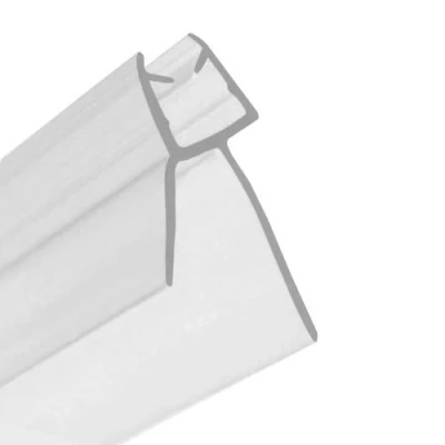 Image of ECOSPA Bath &amp; Shower Screen Seal Strip for 6 8mm Straight or Curved Glass Doors Prevents Leaks Between and Tray Seals Gap up to 13mm