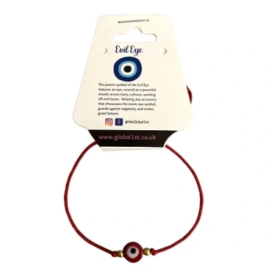 Image of VIE Evil Eye Coloured Bracelet (Red)