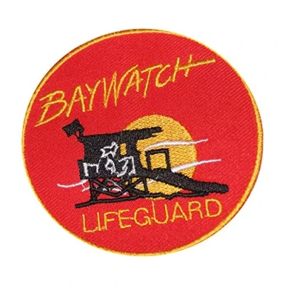 Image of Baywatch Iron On Patch Sew Embroidered Patch/Badge for Clothes Shirts Jeans etc
